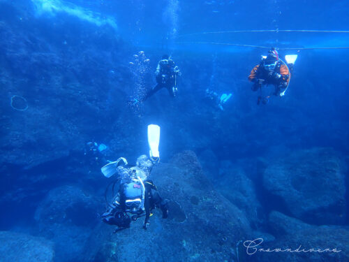 明るい透明度の良いナズマドのエントリー口